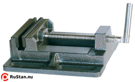 Тиски Станочные для сверлильных станков 125 мм неповор. ход 128мм (Q195А) "CNIC"